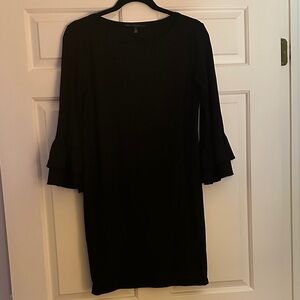 White House Black Market Black Long Sleeve Dress
